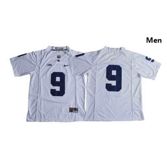 Men Penn State Nittany Lions 9 Trace McSorley White College Football Jersey